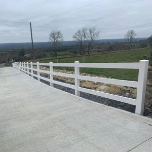 Nhà Máy Trực Tiếp Giá Dễ Dàng Lắp Ráp 3 Đường Ray PVC Nhựa Vinyl Ngựa Hàng Rào - Product Image 5