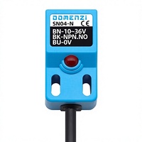 Capteur de proximité métallique inductif carré, trois fils, NPN, normalement ouvert, deux fils, 24 V, capteur SN04-N, IP67, 4 mm, industriel