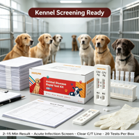 Kit de test rapide de diagnostic CDV CPV Ag haute précision pour animaux de compagnie, diagnostic vétérinaire