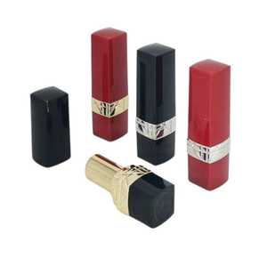 Tubos de lápiz labial de plástico y metal con logotipo personalizado al por mayor, fabricantes de envases y empaques para bálsamo labial y brillo labial - Product Image 1