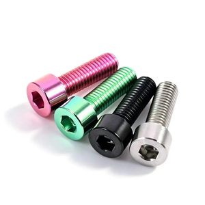 Tornillos hexagonales de <span class=keywords><strong>titanio</strong></span> anodizado ligeros y coloridos para modificación de bicicletas - Product Image 3