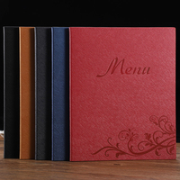Couvertures de menu de restaurant personnalisées, recto-verso, format A4, en cuir, livre de menu de restaurant 8,5 x 11