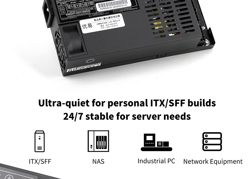 Enhance Flex-ATX PSU 450W Platinum Power Supply for NAS/ITX