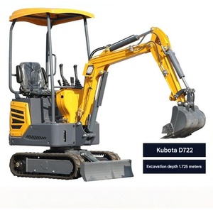 Mini-excavatrice avec option de largeur de chenilles variable pour une maniabilité accrue dans les espaces restreints, alimentée au diesel, pour les industries agricoles et les tracteurs à engrenages. - Product Image 6