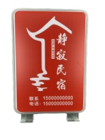 Enseigne de magasin en métal double face, enseignes en acrylique pour extérieur, enseigne personnalisée pour extérieur, boîtes lumineuses publicitaires LED pas chères, prix d'usine
