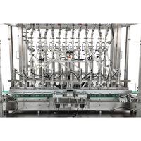 Machine de remplissage de flacons en verre entièrement automatique à haute précision pour les boissons, les jus, les liqueurs, les liquides visqueux avec commande PLC 220V