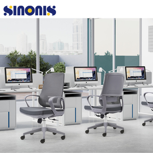 Sinonis Modern Ergonomic <b>Plastic</b> <b>Frame</b> Executive Office Chair with Reversible Revolving Adjustable Headrest for Home Office - Product Image 4
