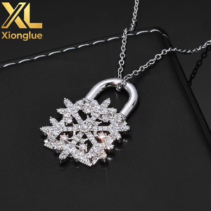 Dazzling <b>Men</b> Jewelry <b>Silver</b> Tone Snowflake Pendant <b>Necklace</b> <b>for</b> Festive Occasions - Product Image 3