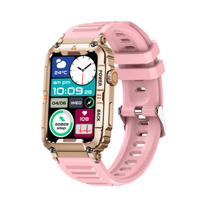 Montre connectée d'extérieur KR88, étanche IP67, tracker de fitness, application Da Fit, écran rectangulaire 1,57 pouce, tracker sportif pour hommes et femmes - Product Image 1