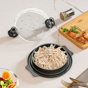 Máquina Desmenuzadora de Pechuga de Pollo Transparente Redonda de Plástico, Herramienta para Cocinar, Venta Caliente - Product Image 3