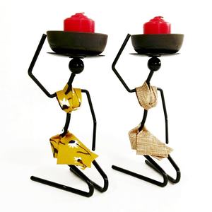 Estatua de <span class=keywords><strong>Iron</strong></span> <span class=keywords><strong>Man</strong></span> <span class=keywords><strong>para</strong></span> Decoración del Hogar, Portavelas de Metal, Adorno <span class=keywords><strong>para</strong></span> Mesa de Comedor Romántica, Estilo Navideño - Product Image 1