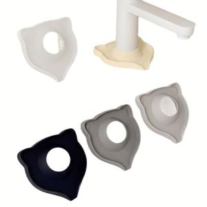 แผ่นรองซิลิโคนกันน้ำหยดรูปแมวน่ารัก สำหรับก๊อกน้ำในครัวและห้องน้ำ - Product Image 4