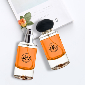 50ml Matt <span class=keywords><strong>Black</strong></span> Matt White Beige Elegante Mujeres Hombres Botella de <span class=keywords><strong>perfume</strong></span> de vidrio vacía con logotipo y caja - Product Image 3