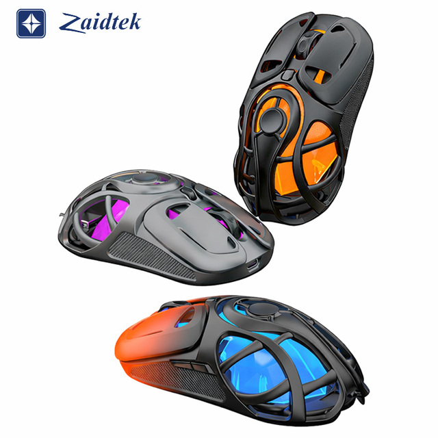 Tri-Mode 2.4GHz 10000 DPI Right-Handed RGB Ergonomic Gaming Mouse 6D Programmable Optic Laptop Wireless 7 Buttons Long Range