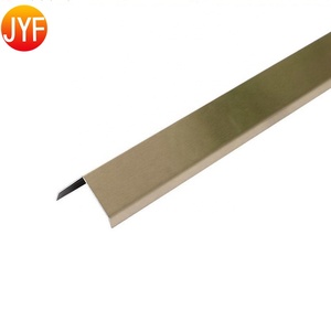 Profil de <span class=keywords><strong>carrelage</strong></span> en forme de L en céramique et acier inoxydable EL198, design personnalisé, 201, pour plinthes murales décoratives - Product Image 5