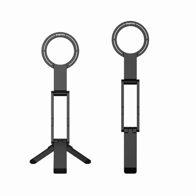 Portable Magnetic Phone Tripod Stand Foldable Pocket Adjustable Cell Phone Stand
