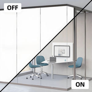 Dinding partisi kaca Privasi dapat diganti cerdas untuk ruang konferensi kantor dengan Film <span class=keywords><strong>PDLC</strong></span> efek Frosting instan - Product Image 2