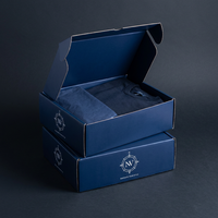 Cajas de Embalaje de Cartón Blanco Doble con Logotipo Impreso en el Interior y Exterior para Empresas Pequeñas, Venta al Por Mayor