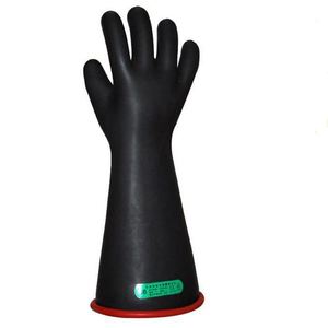 Gant extra long jaune noir en caoutchouc résistant aux produits chimiques pour le travail industriel Gant de sécurité en latex naturel résistant aux produits chimiques - Product Image 1