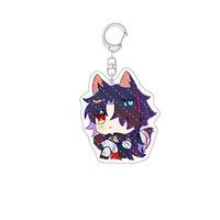 Gantungan Kunci Akrilik Telinga Hewan Kawaii Game Honkai Star Rail Blade Kafka Dan Heng Jingyuan, Liontin Tas, Dekorasi Tas, Hadiah untuk Penggemar