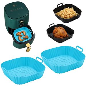 Reusable <b>Silicone</b> Air Fryer Liners Non-Stick <b>Baking</b> Tray Mat for Air Fryer Basket - Product Image 2