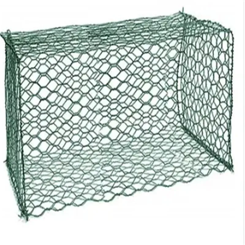 Rete metallica esagonale rivestita in pvc 2x1x1 gabbion box