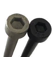 Vis à tête hexagonale à six pans creux en acier au carbone de grade 10.9, oxyde noir/plaqué zinc-nickel, extra longues, trois combinaisons