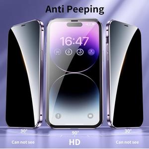 Coque de protection intégrale magnétique double face en métal aluminium pour iPhone 17 16 15 14 13 - Product Image 3