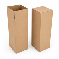 Boîte d'expédition haute en carton ondulé kraft sur mesure, emballage multi-tailles pour e-commerce, export, stockage et livraison