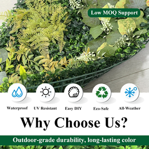 Nouvelle tendance : Panneaux muraux de plantes artificielles réalistes résistants aux UV, 40x60cm, haie verte pour clôture de jardin extérieur et décoration intérieure - Product Image 2