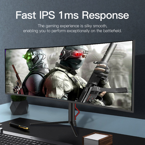 Moniteur LED incurvé pour gamer 49 pouces, 75 Hz, écran PC de bureau avec taux de rafraîchissement, interface HD, large écran, vente flash - Product Image 3