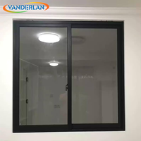 Ventana Corredera de Aluminio con Rotura de Puente Térmico, Certificación CE, Acristalamiento para Exteriores, Sala de Estar de Villa