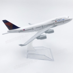 Delta linee aeree 16CM B747 metallo modellino aereo aereo aereo regalo giocattolo - Product Image 2