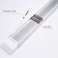 Projecteur lumineux avec Tube plat à Led, livraison gratuite, 20w 40w, lumière linéaire