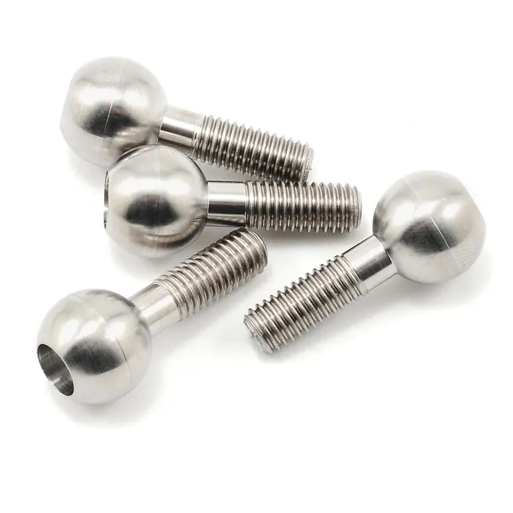 DIN931 gr2 gr5 fasteners titanium hex bolts