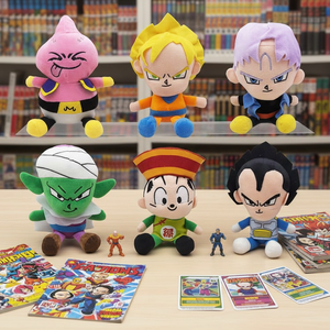 6 Diseños en Oferta, Figuras de Anime Japonés DBZZ, Goku, Vegeta, Buu, 10 cm, Llaveros de Peluche Suave para Bolsos, Accesorios para Llaves - Product Image 1