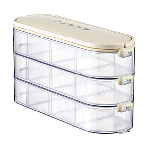 Uforu Spice <b>Storage</b> <b>Container</b> 3-Tier Clear With Lid For <b>Kitchen</b> Seasonings - Product Image 1