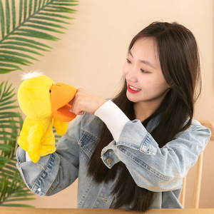 Marioneta <span class=keywords><strong>de</strong></span> Mano <span class=keywords><strong>de</strong></span> Animal Pequeño, Muñeco <span class=keywords><strong>de</strong></span> Peluche, Conejo <span class=keywords><strong>de</strong></span> Terciopelo, Animal <span class=keywords><strong>de</strong></span> Peluche para Niños con Boca Móvil, Ventriloquismo - Product Image 4