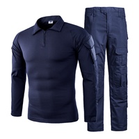 Erkek Taktik Gömleği Slim Fit 1/4 Fermuarlı Nefes Alabilen Örme Kamuflaj Uzun Kollu Antrenman Takımı Kol Cepli Anti-statik