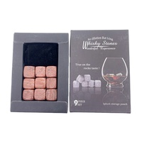 Glaçons réutilisables en marbre coloré de qualité alimentaire pour whisky, vin et bière, vente directe d'usine