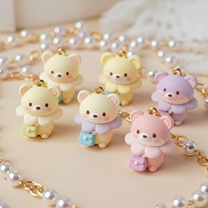 Llaveros de coche con diseño de muñeca, para hombres y mujeres, amantes, colgante pequeño y bonito, accesorios de moda para llavero, regalo para bolsos de juego. - Product Image 5