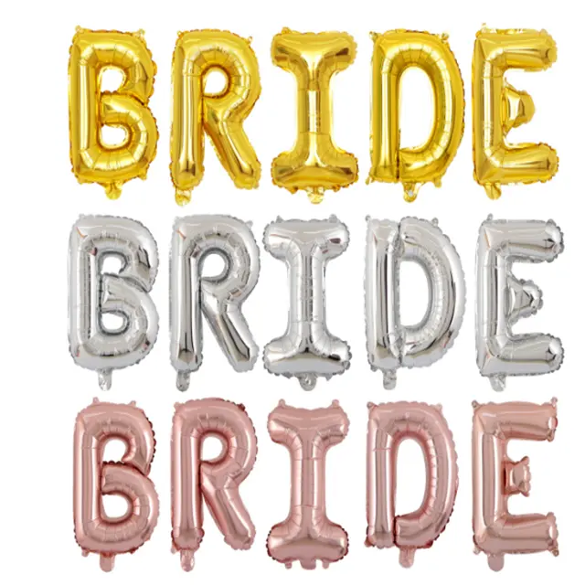 Globos de boda para decoración, globos de papel de aluminio para decoración de despedida de soltera, letras de escritura a mano, celebración gigante, decoración de boda