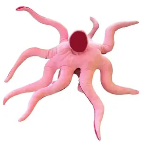 Hot Selling Cross-Border Nieuwe Gigantische Draagbare Octopus Knuffeldier Kostuum Knuffel Knuffel Roze Octopus Kostuum Pop