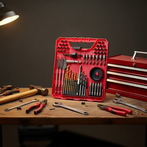 Juego de puntas de destornillador D0100HRIBWT, 70 piezas, 1/8 pulgadas, kit de perforación de metal con acabado dorado y estuche - Product Image 2