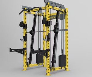 Caricamento del peso libero della macchina Smith regolabile di livello commerciale + limite di precisione, attrezzature di base per studi di Fitness professionali - Product Image 4