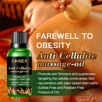 EKBER Personnaliser logo En Gros Naturel Raffermissant Hydratant Pour La Peau Collagène Anti Cellulite Corps Minceur Huile De Massage