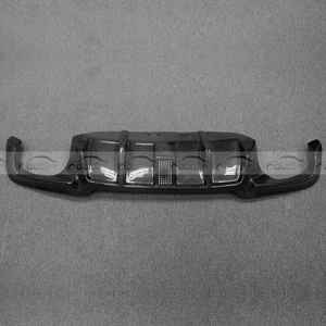 V Style Carbon Fiber <b>Diffuser</b> Rear Lip Bumper Winglet Splitter Fins Spoiler with <b>LED</b> for BMW F10 M5 - Product Image 4