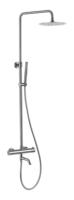 Mitigeur de douche en acier inoxydable 304 bain à effet pluie Ensemble de douche thermostatique mural pour salle de bain