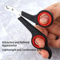 Coupe-ongles pour animaux de compagnie en acier inoxydable, ciseaux pour couper les ongles des chats et des chiens, outil de toilettage facile à utiliser