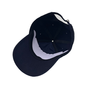 Neuer Stil 6-Panel Marineblau Baumwoll-Twill Freizeit-Sportmütze mit individueller Goldketten-Buchstabenstickerei Dad Cap Gorras - Product Image 4